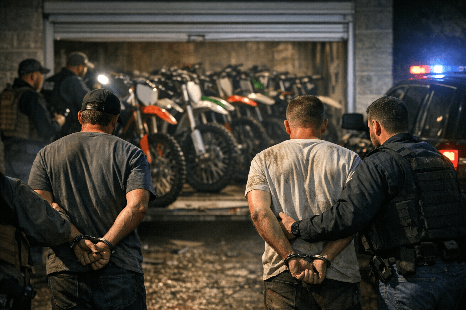 Two Wake County Men Charged in $200,000 Motocross Bike Theft