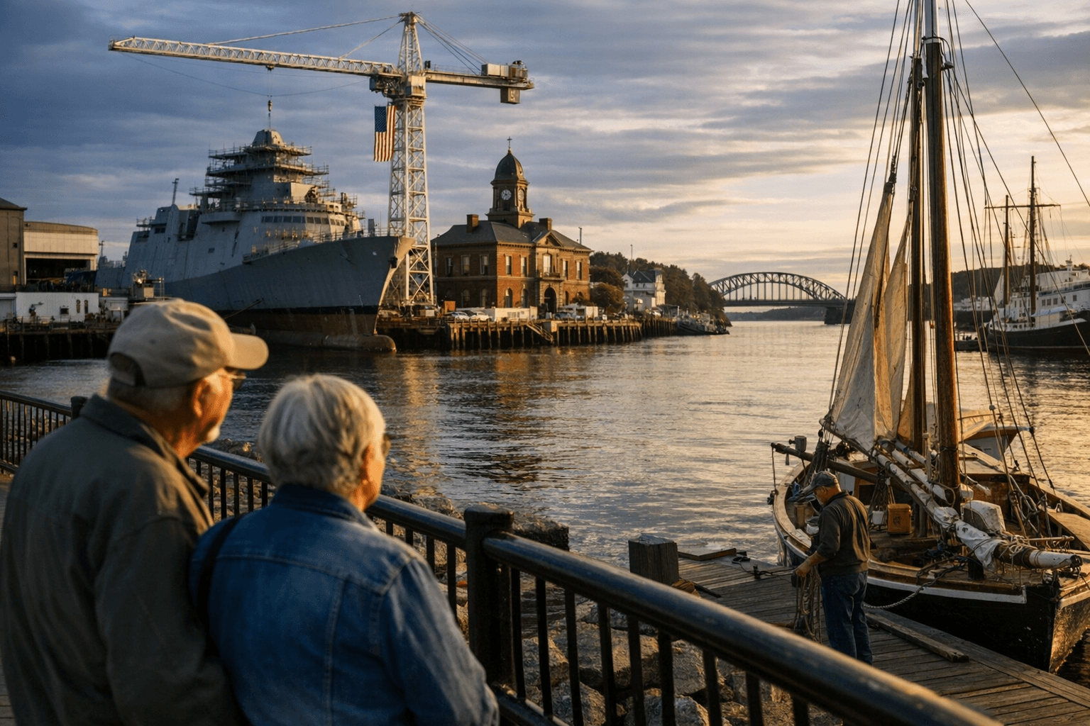 Explore Bath's Waterfront and Shipbuilding Heritage in Sagadahoc County