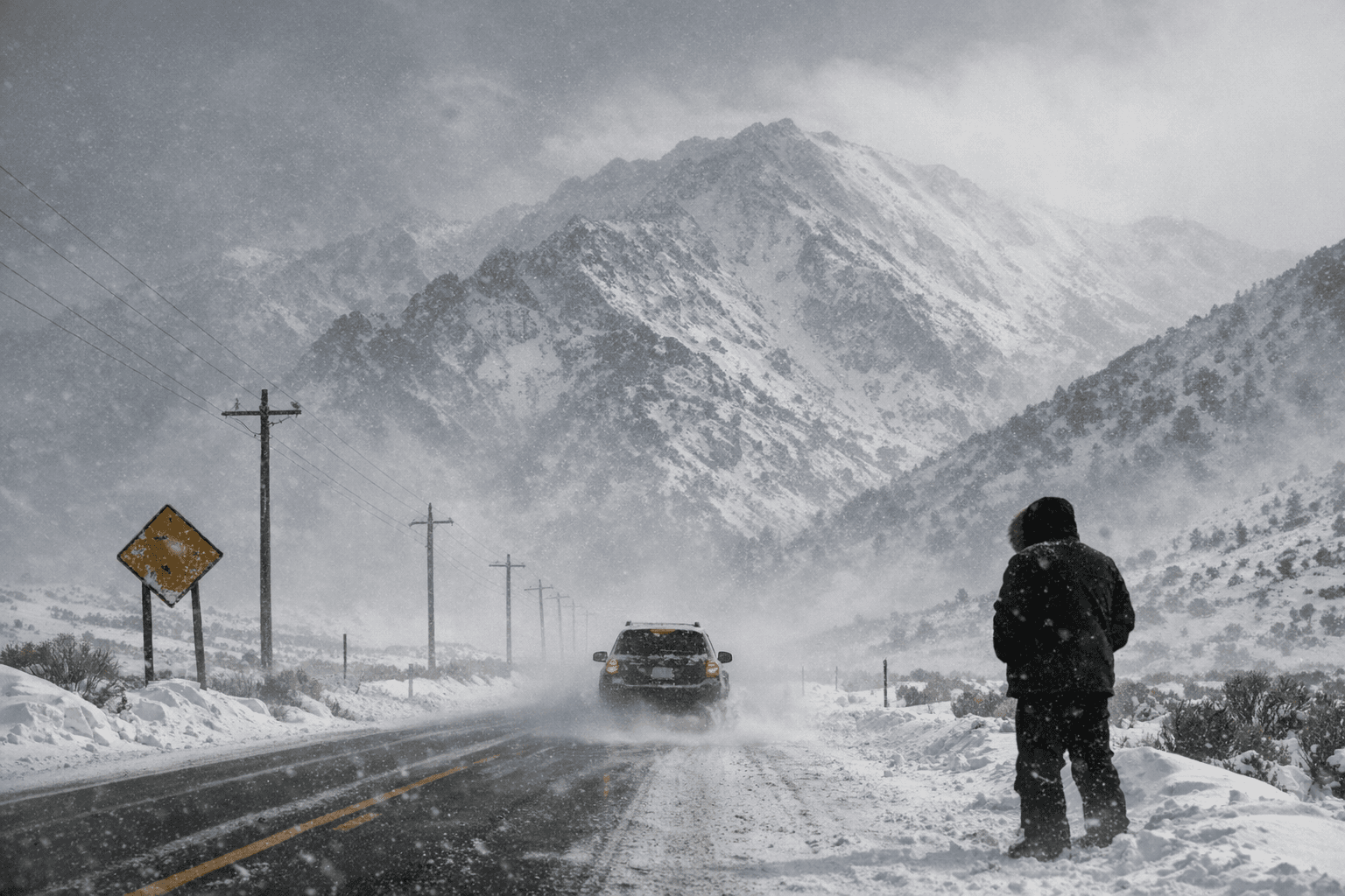 NWS Issues Upgraded Winter Storm Warnings for Central Nye County