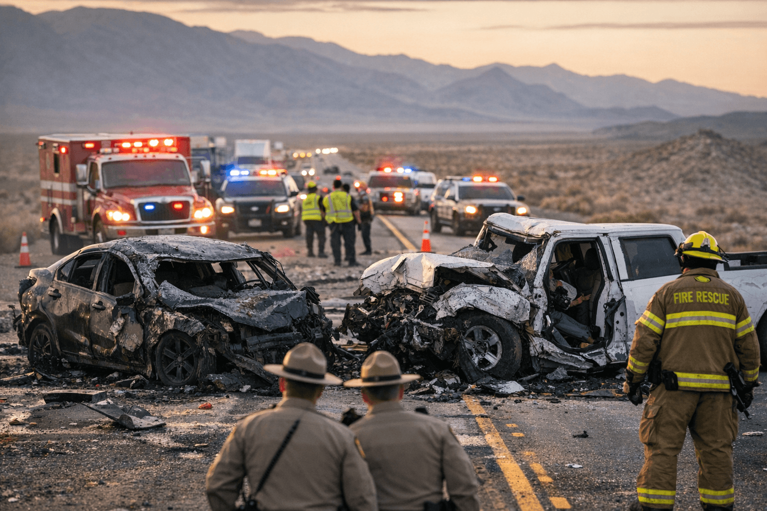 Two drivers killed in northbound U.S. 95 crash near Mercury