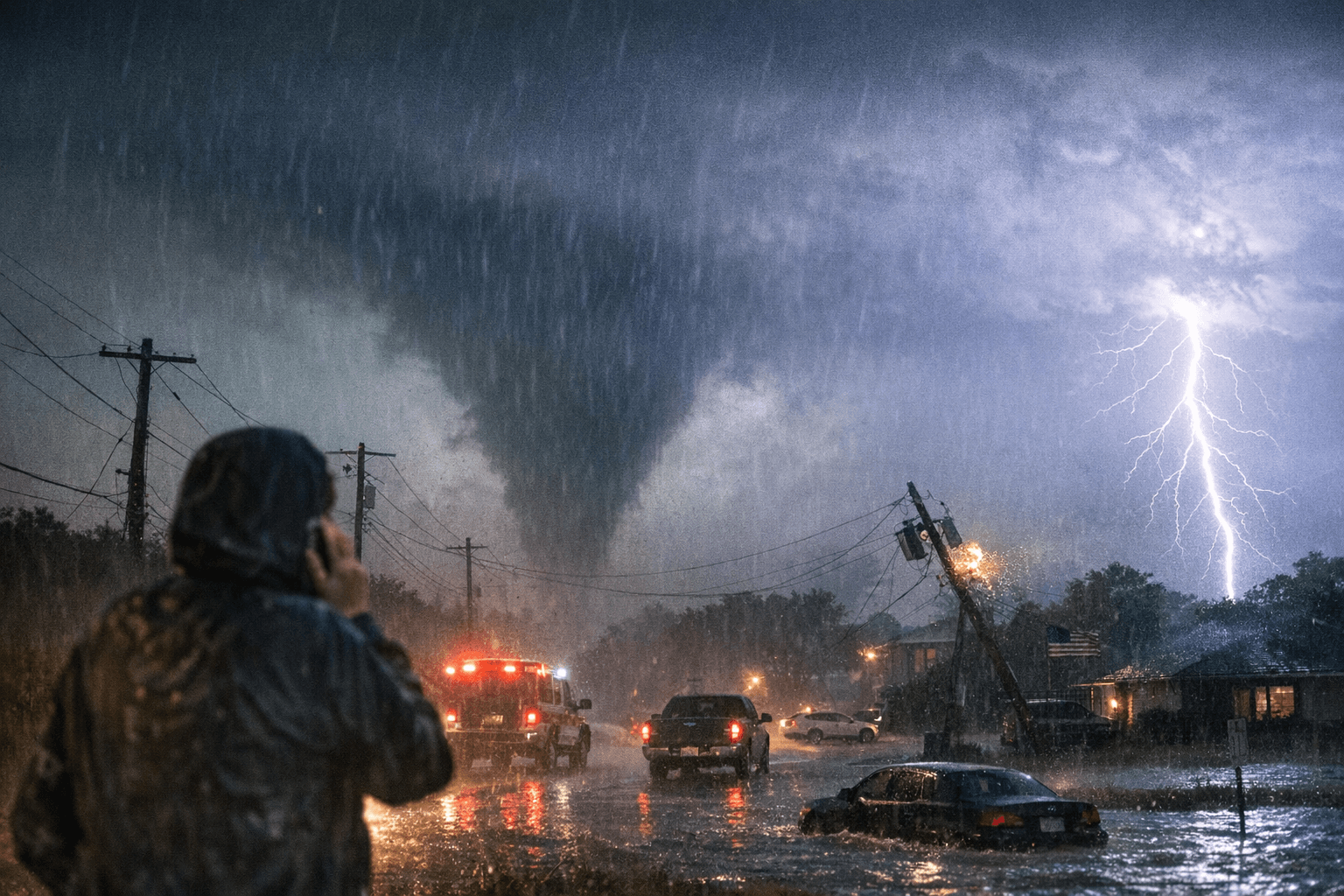 Tornado Warning Near Friendswood, Severe Thunderstorm Warnings Across Harris County