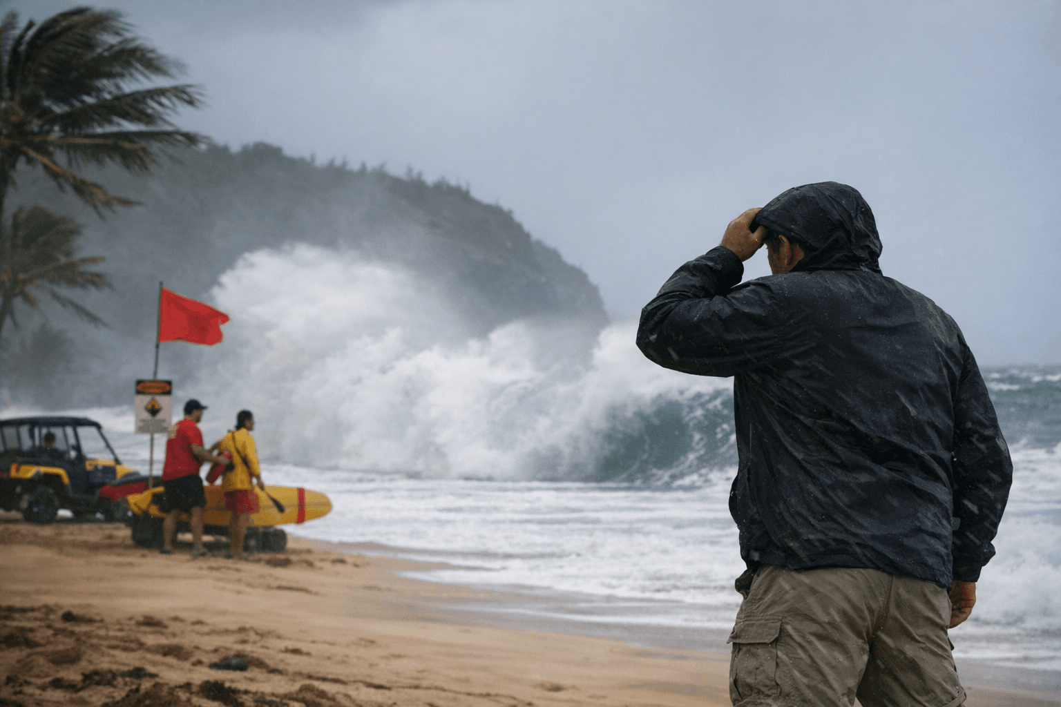 Strong East Winds and 8-12-Foot Surf Prompt Kauai Advisories