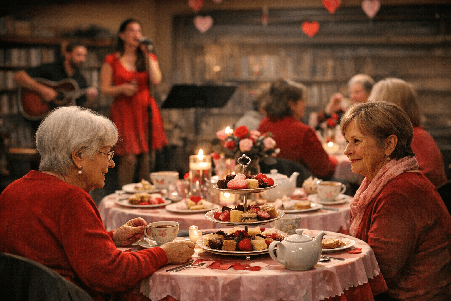 Sterling Public Library Hosts Annual Valentine's Tea With Sweets, Entertainment