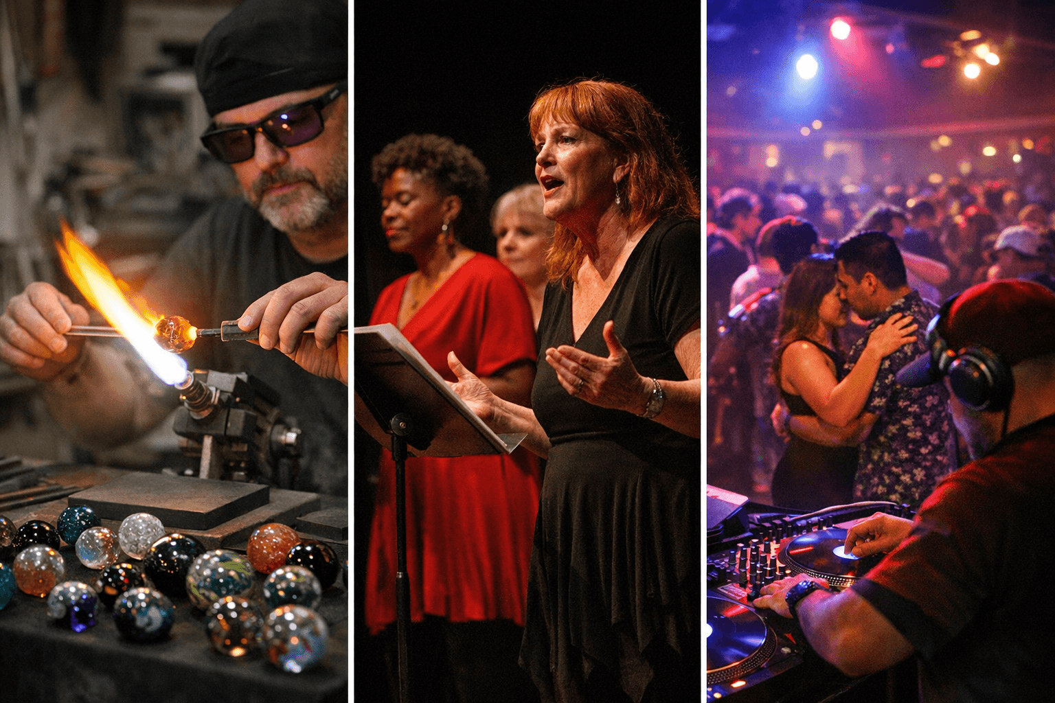 Humboldt Friday Events: Vagina Monologues, Latin Night, Marble Makers Kickoff