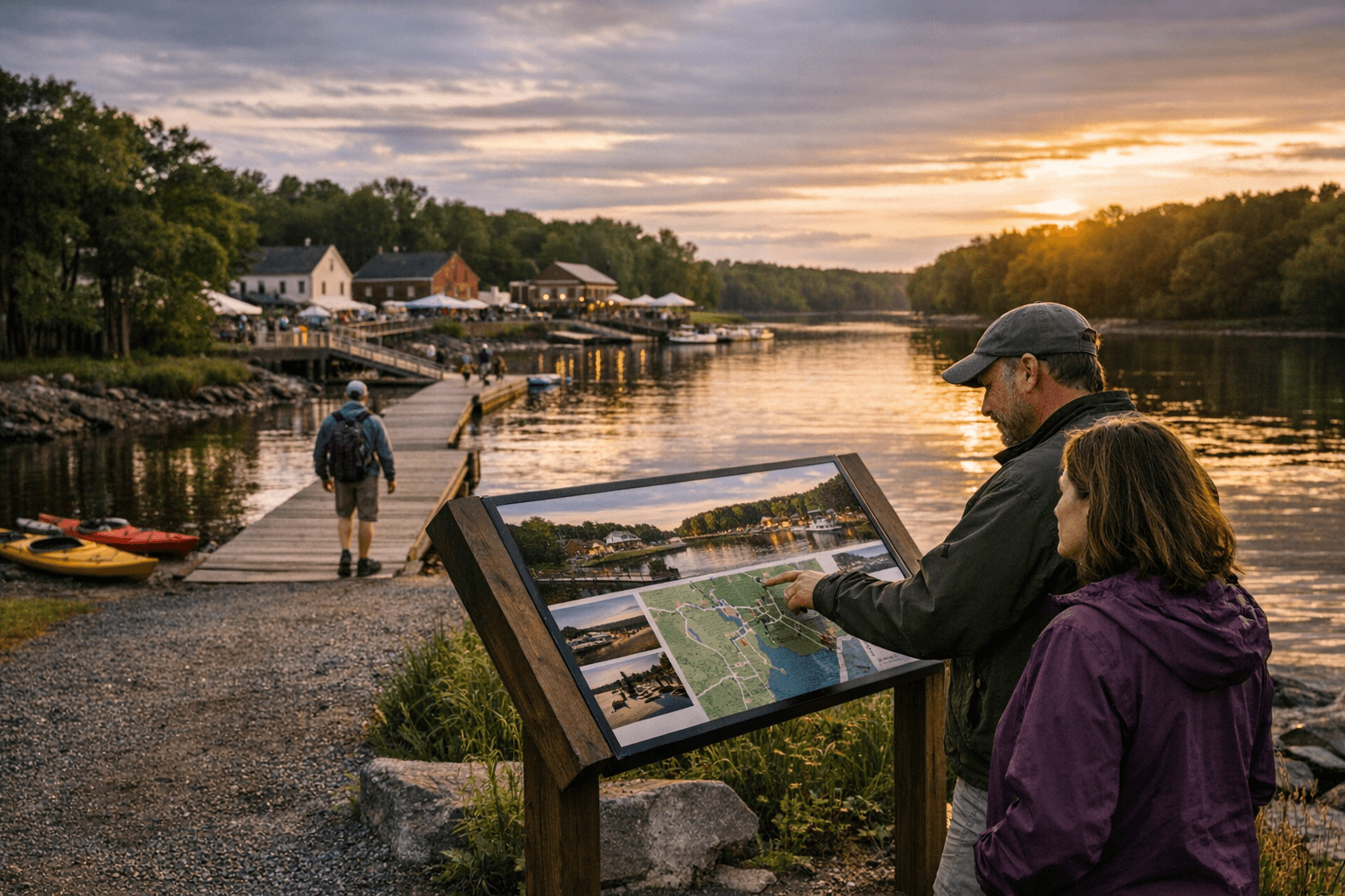 Bowdoinham launches riverfront signage linking trails, events and small businesses