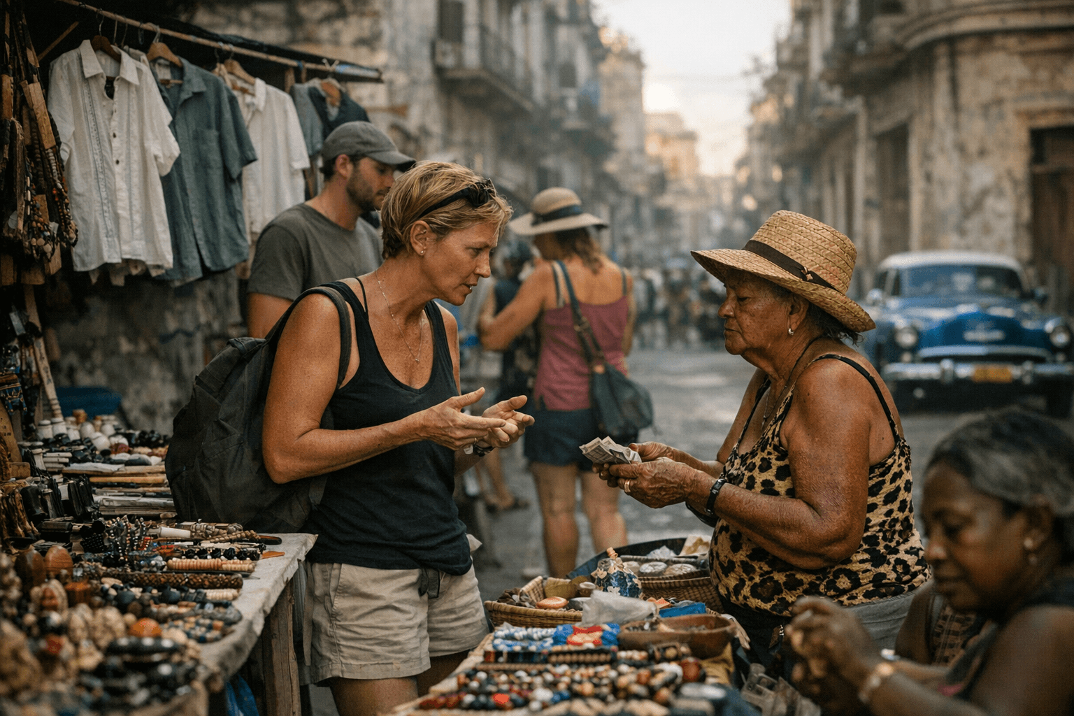 Street vendors in Havana and Varadero report more bargaining, smaller purchases