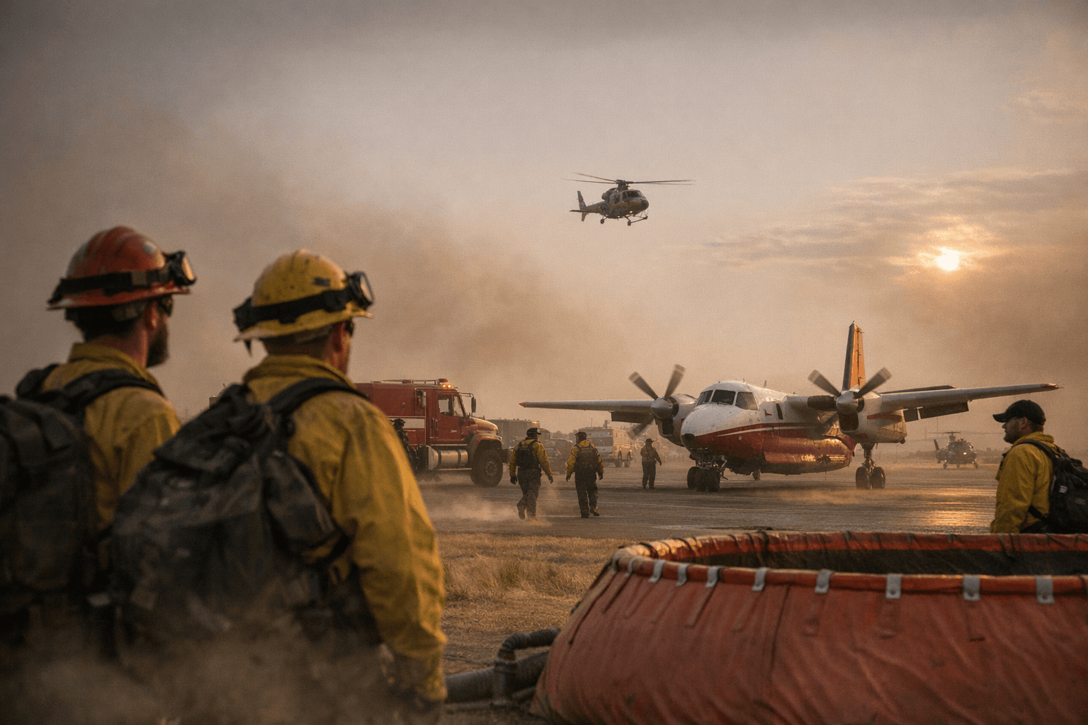 Red Flag Warning Spurs Staging of Fire Crews, Aircraft in Guymon, Borger