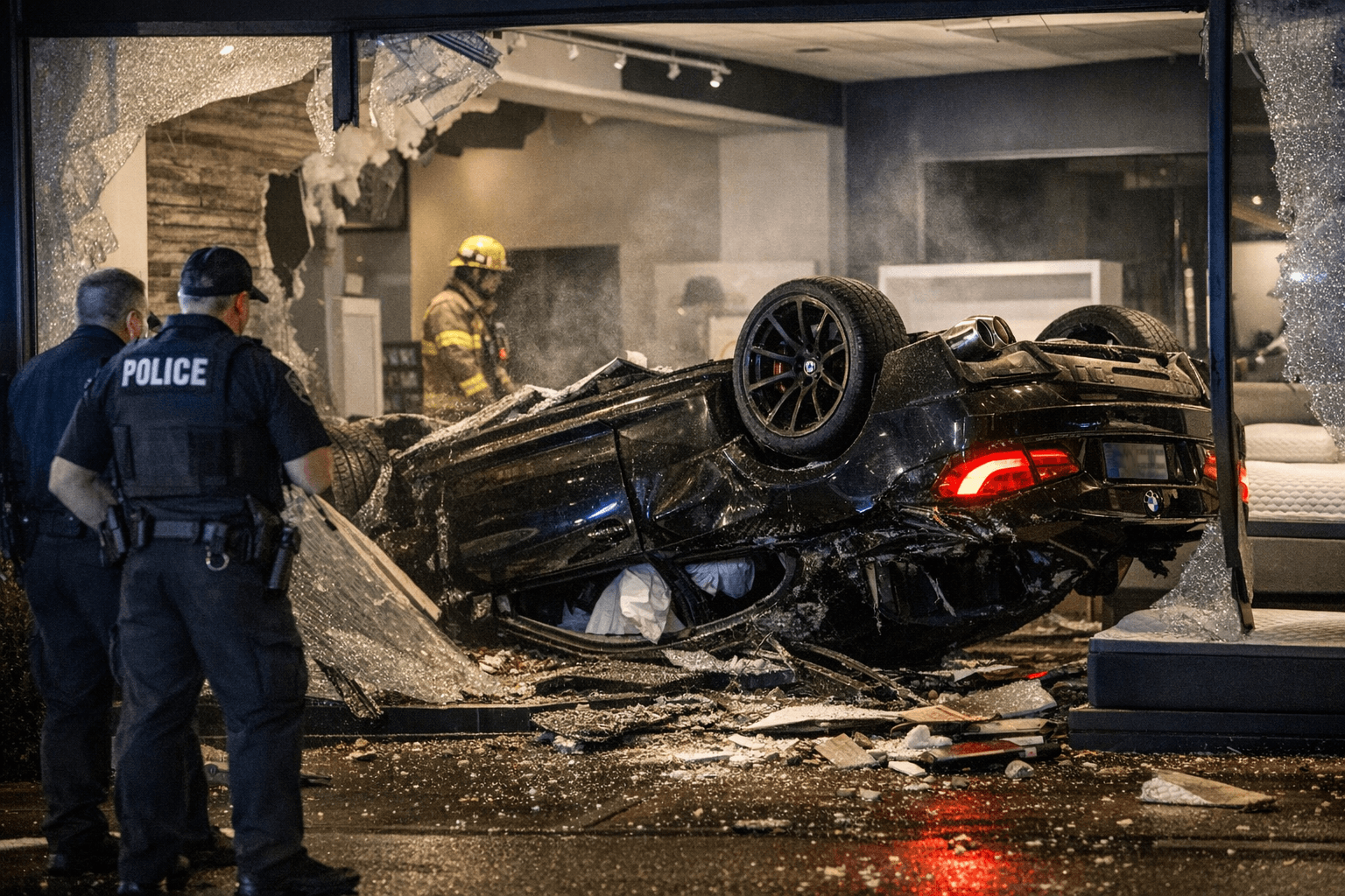 28-Year-Old Eugene Man Arrested DUII After BMW Flips Into Sleep Number