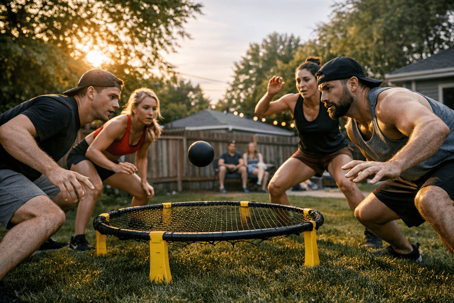 New backyard Slam Ball teaches 2v2 spike-style rules and setup
