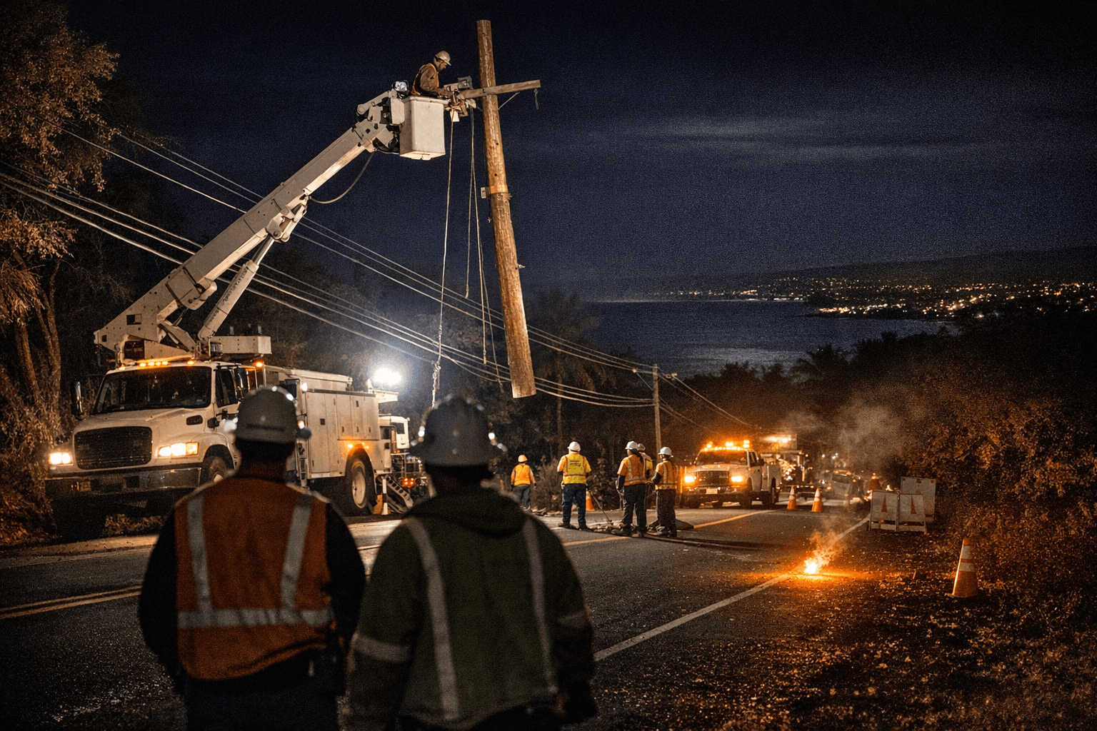 Māmalahoa Highway to close overnight in Keauhou for pole replacement