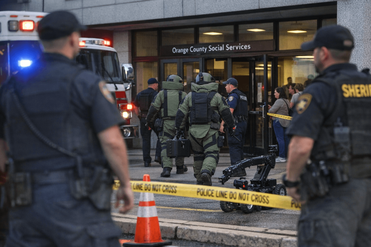 Bomb threat prompts evacuation, search of Orange County Social Services in Newburgh