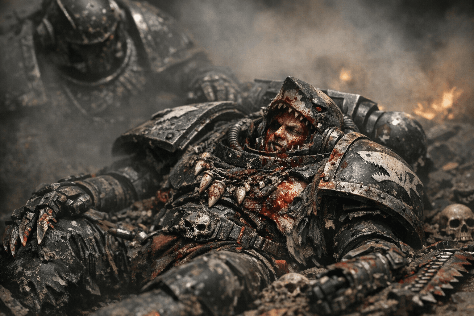 Tyberos Carcharodons Chapter Master badly wounded, sparks model speculation, no GW confirmation