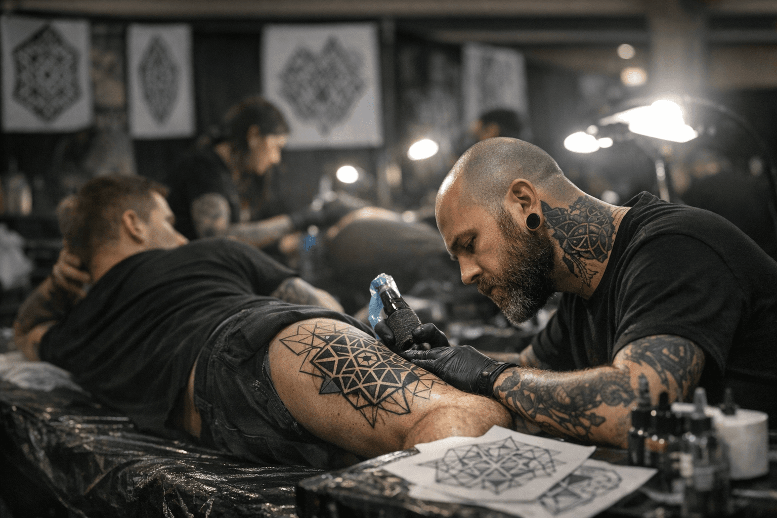 Rosemont Ink Masters Expo Showcases Geometric Tattoo Specialists Among 200 Artists