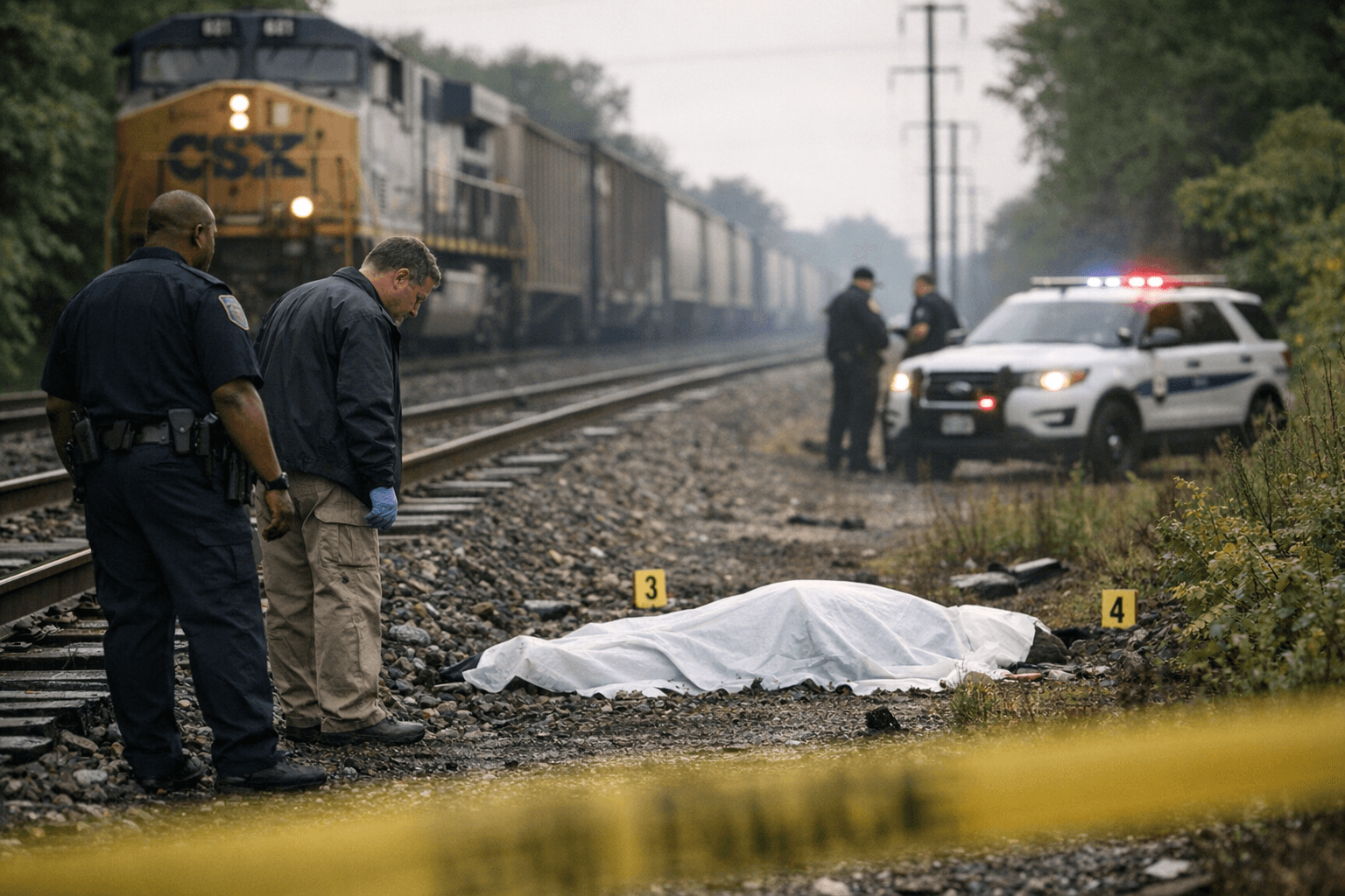 Unidentified Person Found Dead Near CSX Tracks on Addison Road