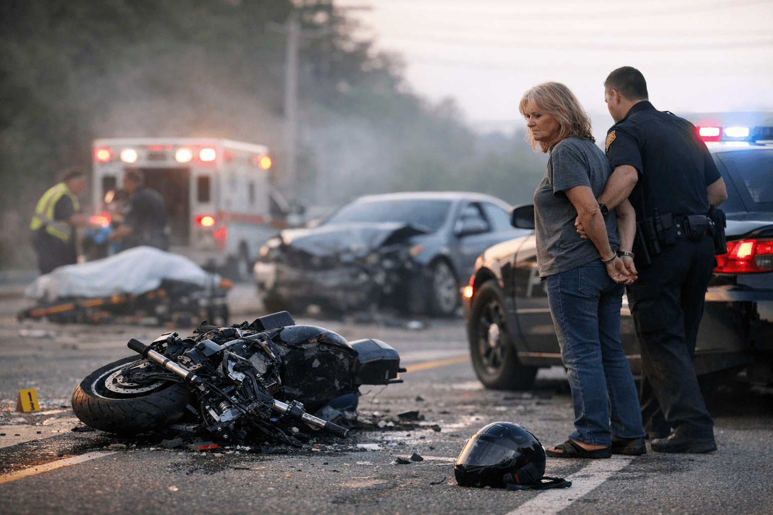 Asheville Woman Charged After New Leicester Highway Crash Kills Motorcyclist
