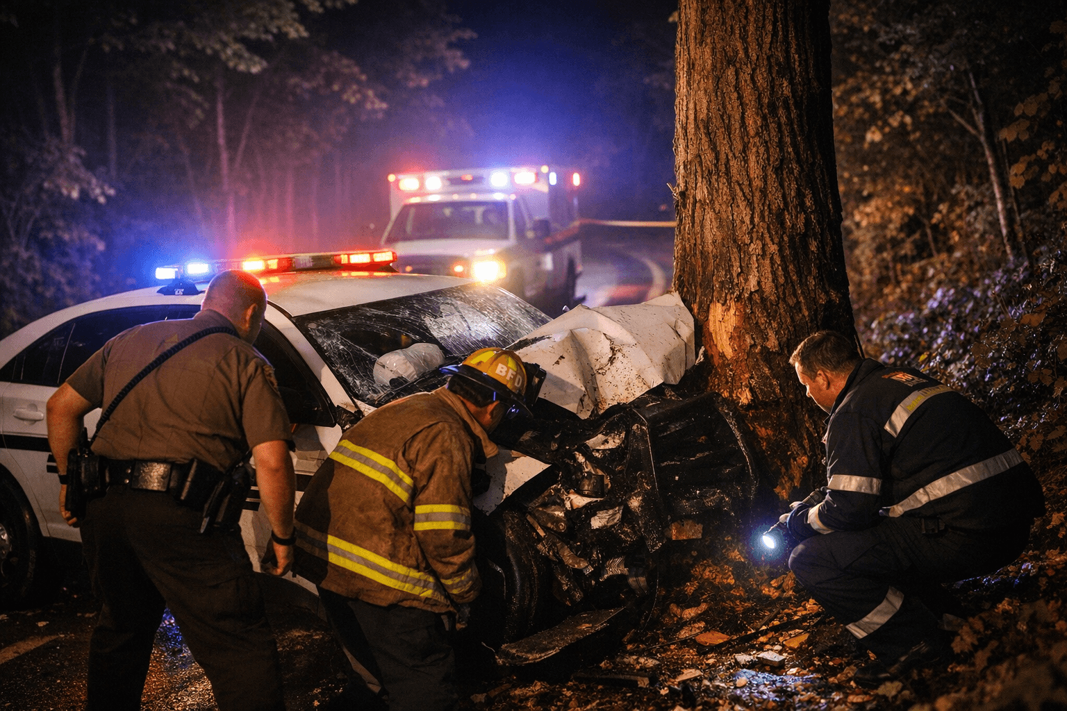 Buncombe Deputy Anthony Packett Crashes in Barnardsville While Responding to Assault