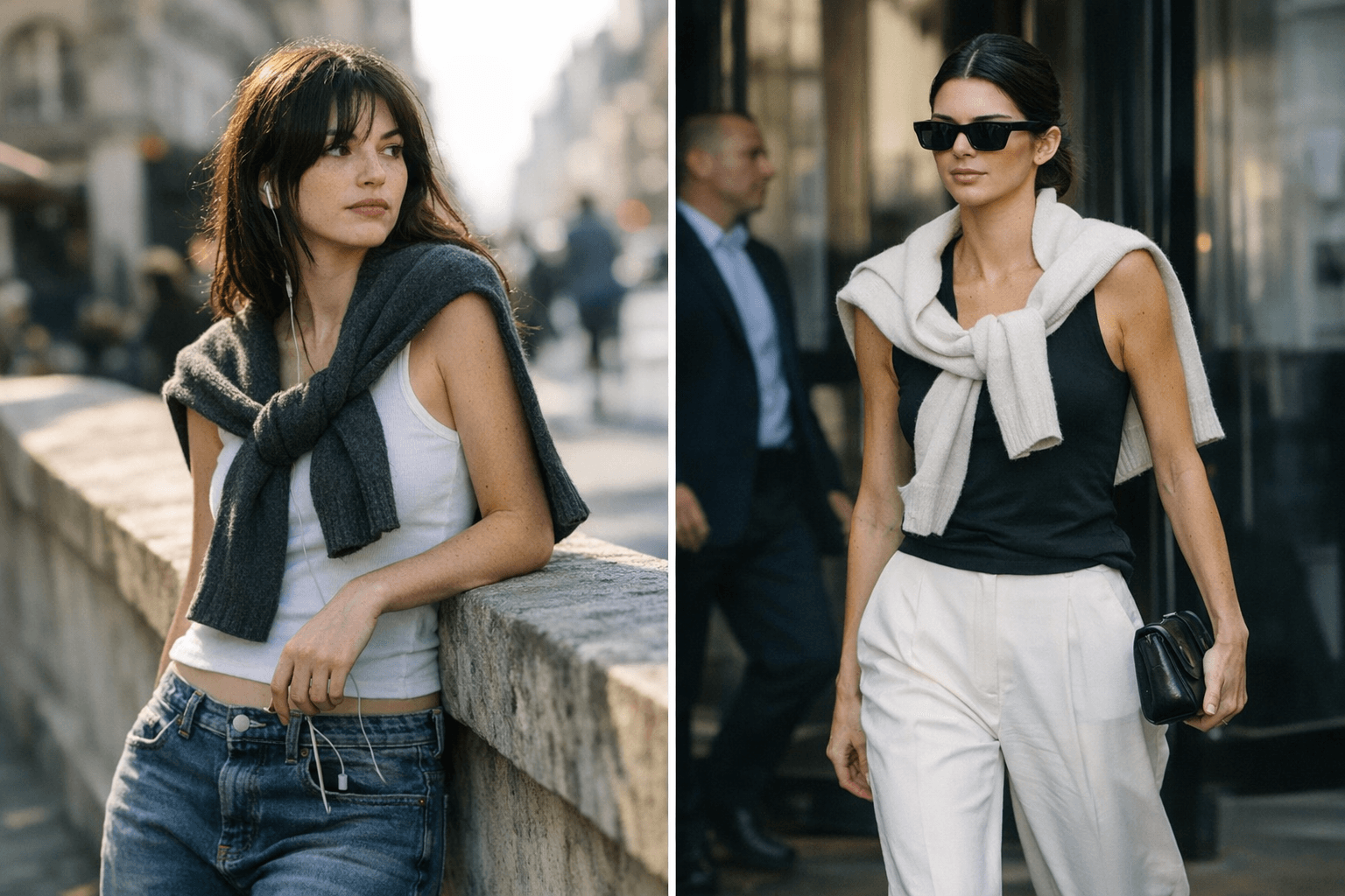 Master the Sweater Drape Trend Like Gracie Abrams and Kendall Jenner