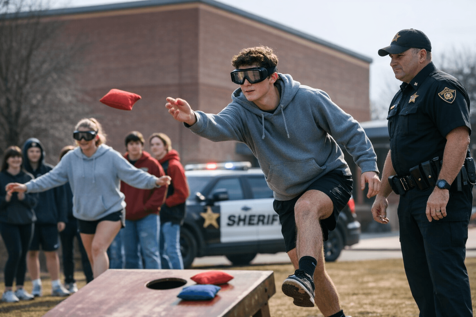 Guilford County DWI Task Force Visits Northwest Guilford High Using Drunk Goggles