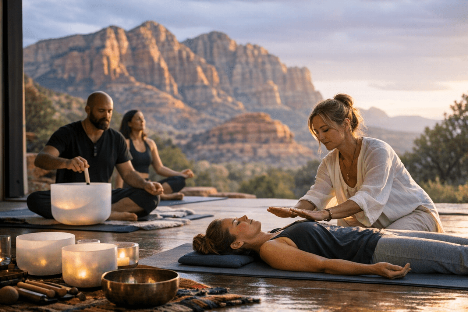 Saha Yoga Sedona launches retreats blending yoga with Reiki and sound healing