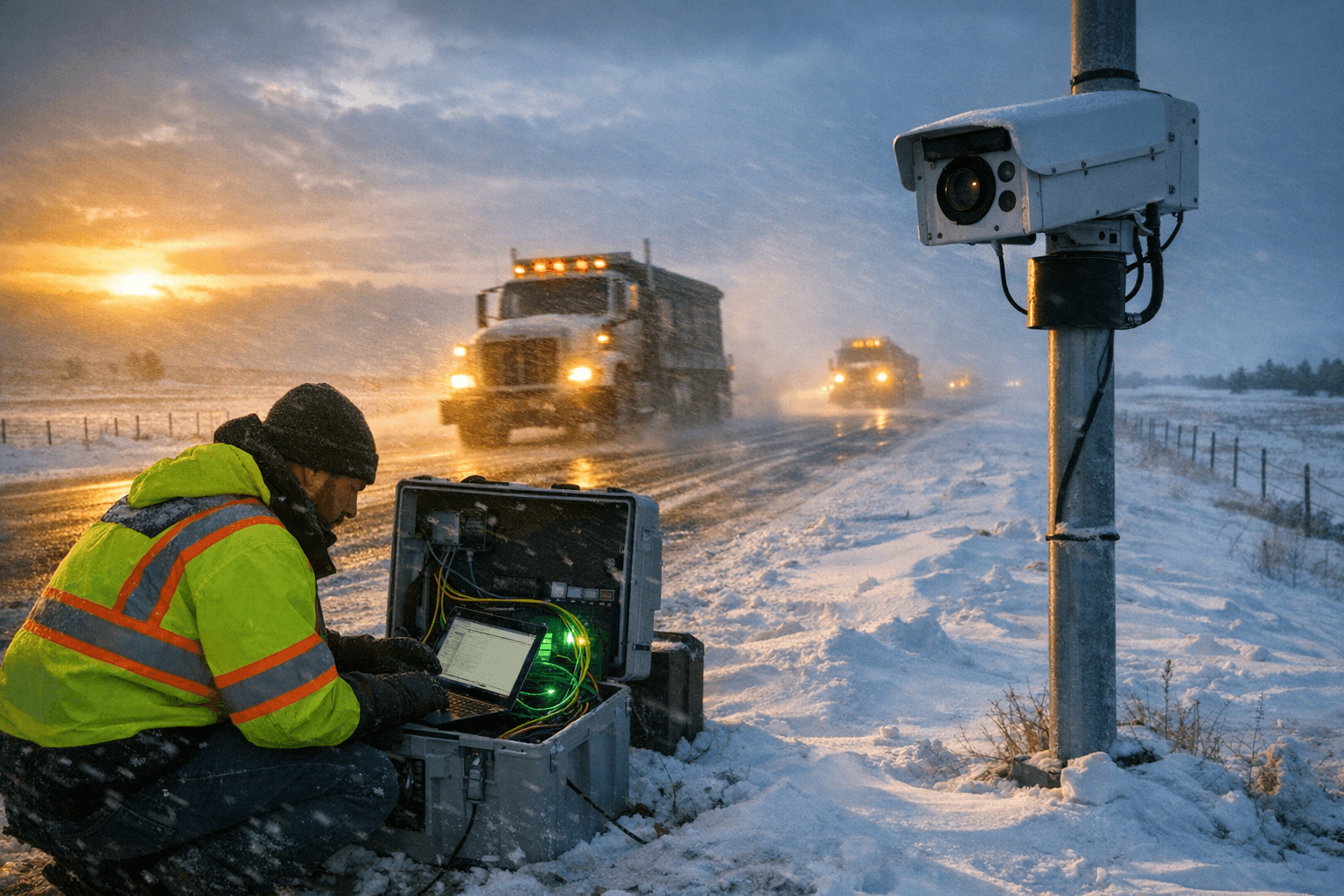 University of Wyoming tests fiber-optic Smart Roads to detect winter hazards