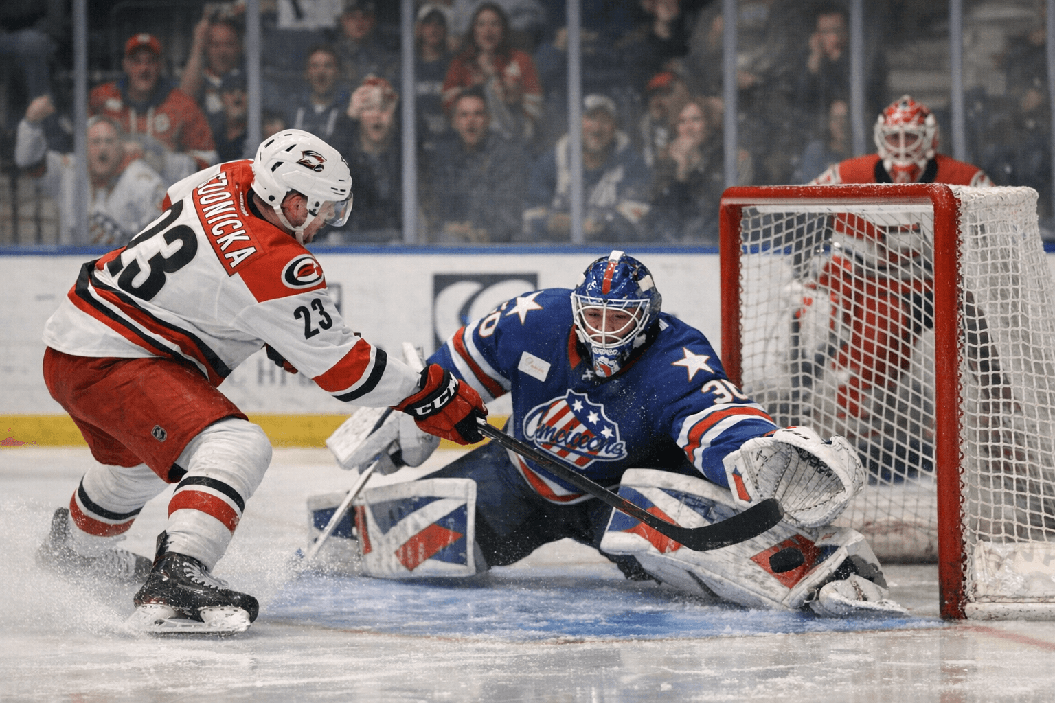 Jack Stud's Shootout Goal Lifts Checkers Over Amerks 3-2 in Rochester
