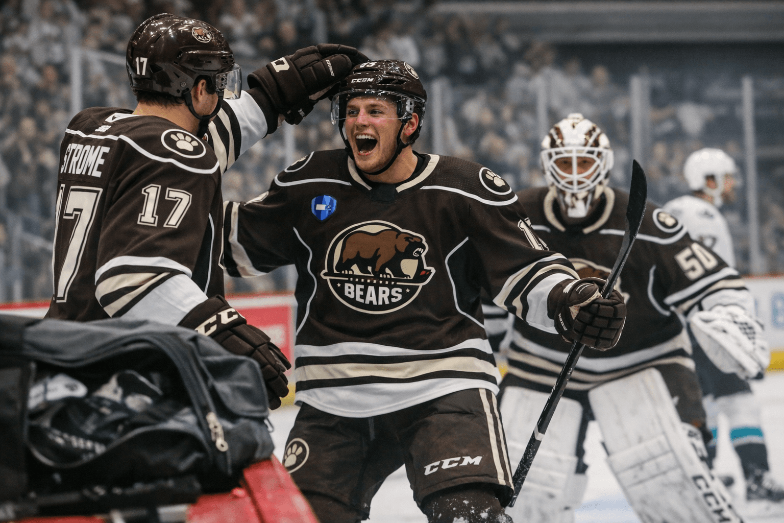 Kaden Bohlsen Scores First AHL Goal for Hershey After Gear Mishap