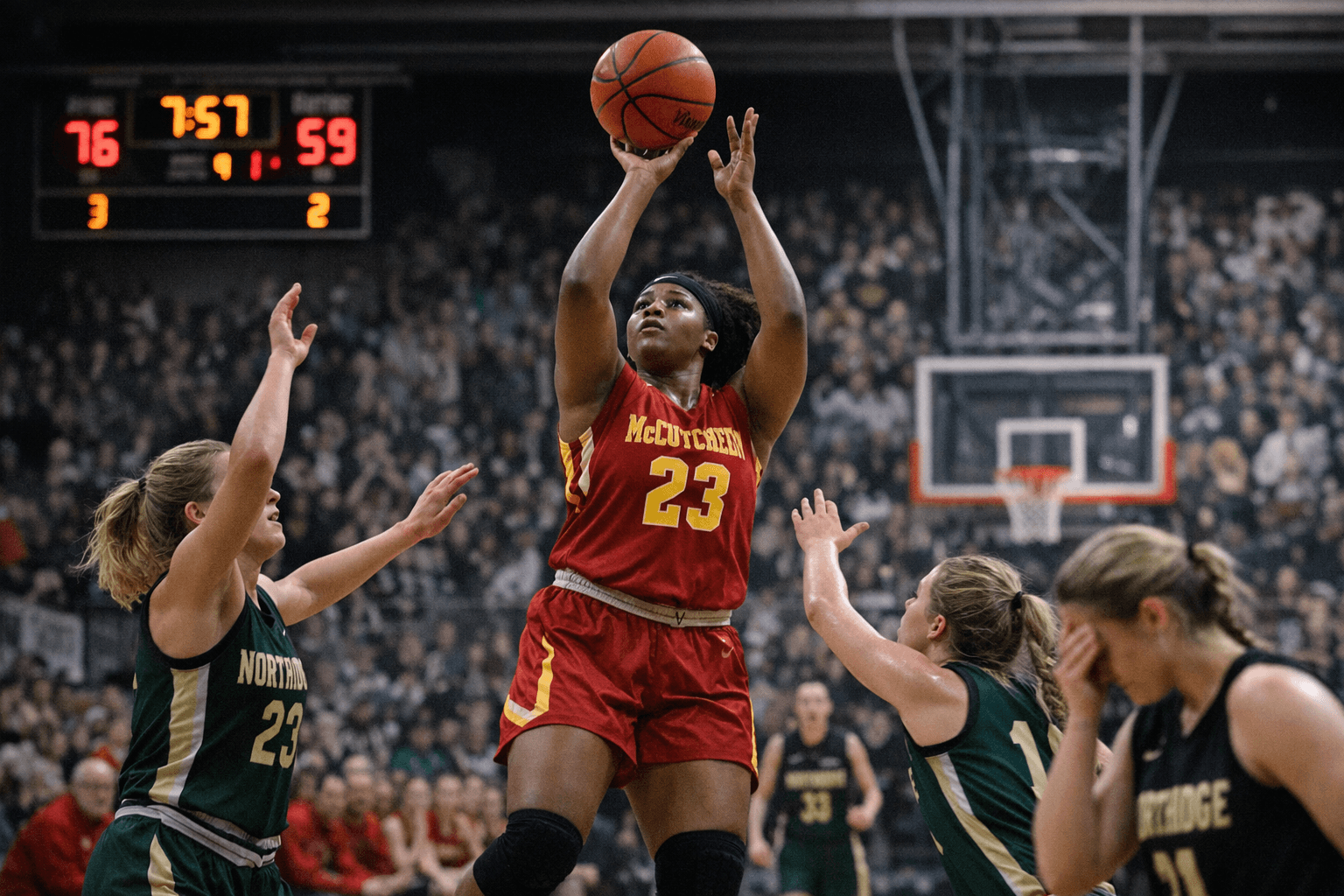 McCutcheon Tops Northridge 76-59 in LaPorte Semistate Semifinal, Ending Season