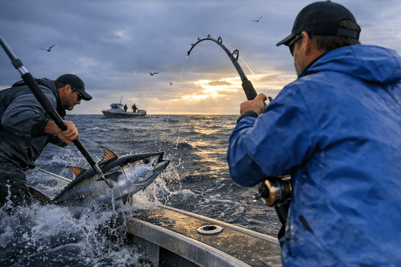 Offshore Tuna Holding at Cabbage Patch and Neptune Banks with 10-16kg Fish