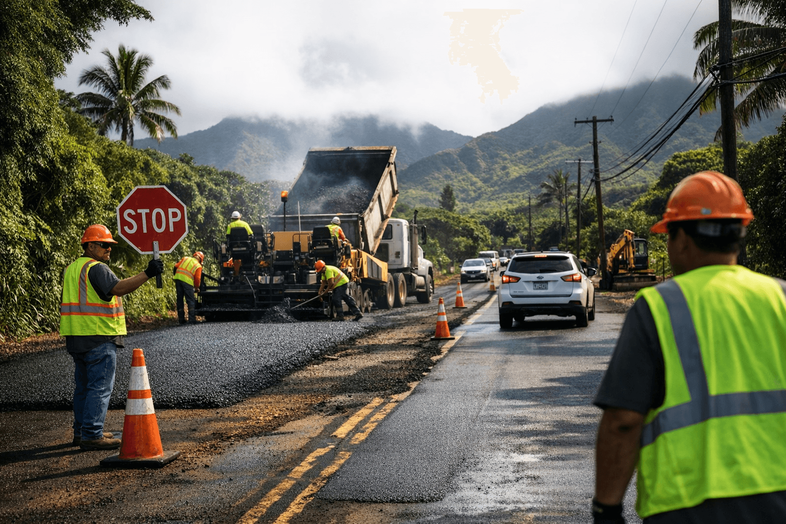 Kaua‘i County schedules single-lane closures on Hale‘ilio Road for repaving Feb. 25–27