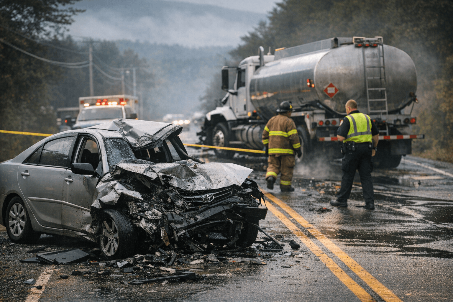 Motorist Killed in Crash with Oil Truck on Route 302 in Crawford