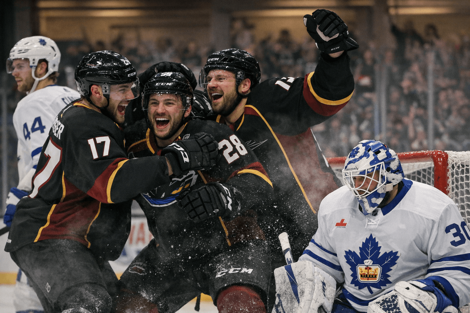 Cleveland Monsters beat Toronto Marlies 4-2 at Rocket Arena