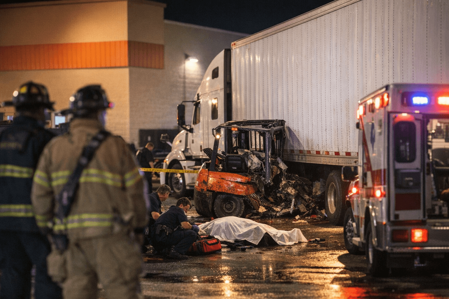 Home Depot Worker Elijah Chute Killed in Forklift and Semi Collision