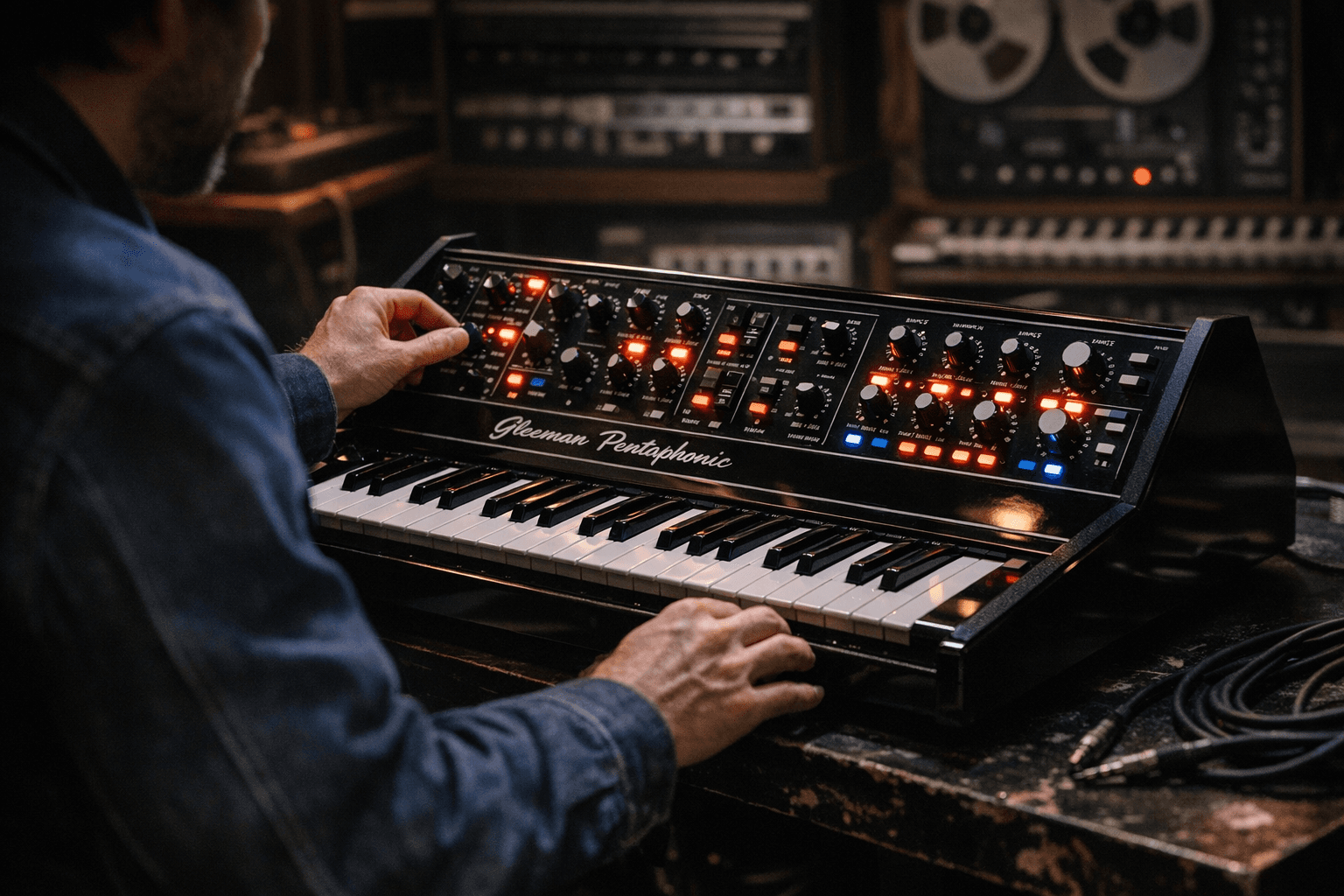 Video walkthrough reveals rare 1982 Gleeman Pentaphonic 5-voice synth