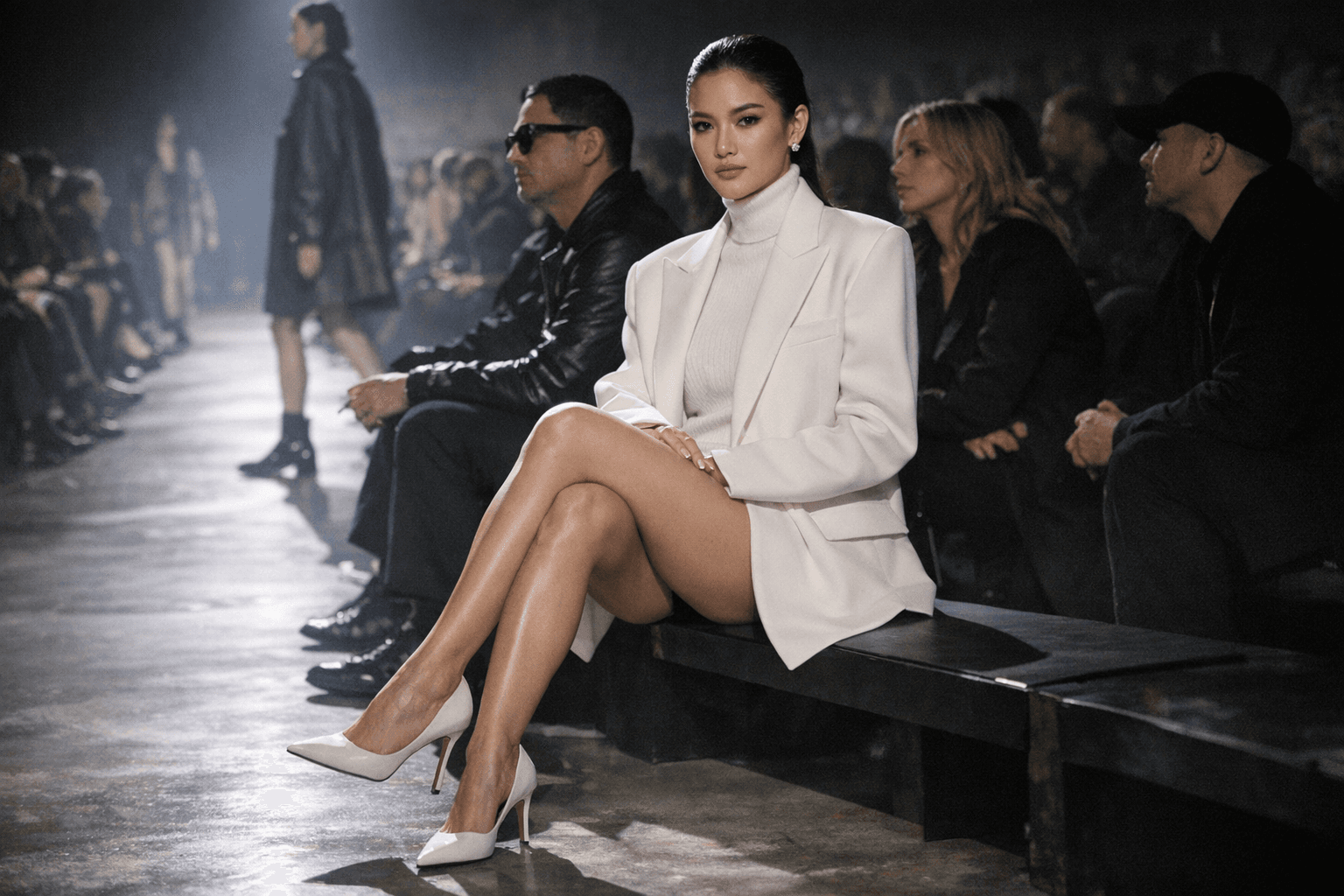 Milk Pansa’s Viral Total White Pantless Look Dominates Calvin Klein FW26