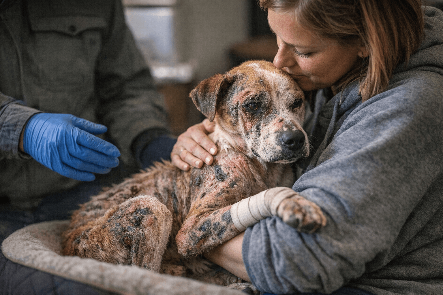 Community Rescues Valencia County Dog Found in Rough Shape, Now Fostered