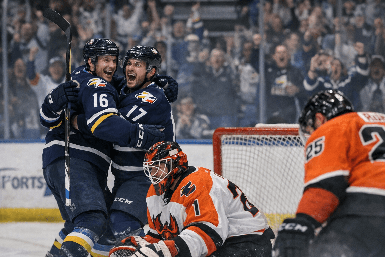 Colorado Eagles Pull Away in Third to Defeat Firebirds 6-3