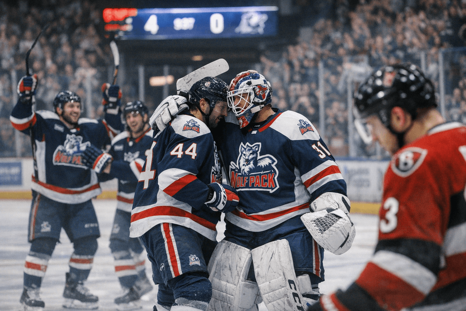 Hartford Wolf Pack shut out Belleville 4-0, end five-game home skid