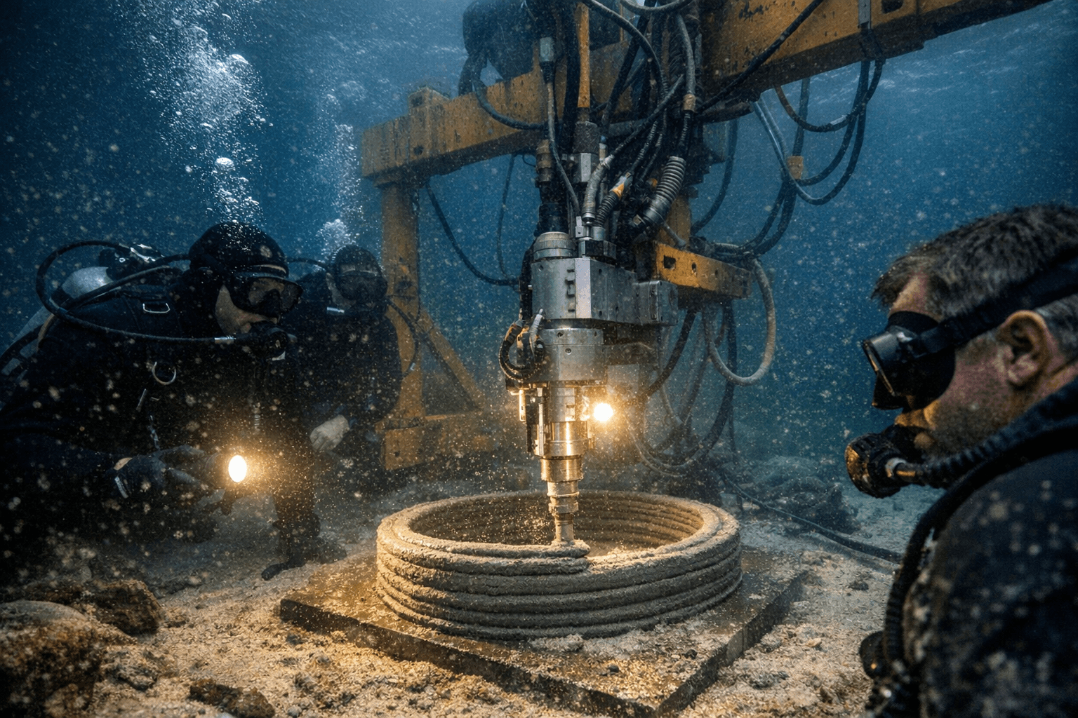 Melbourne company and UOW unveil world-first underwater 3D concrete printer