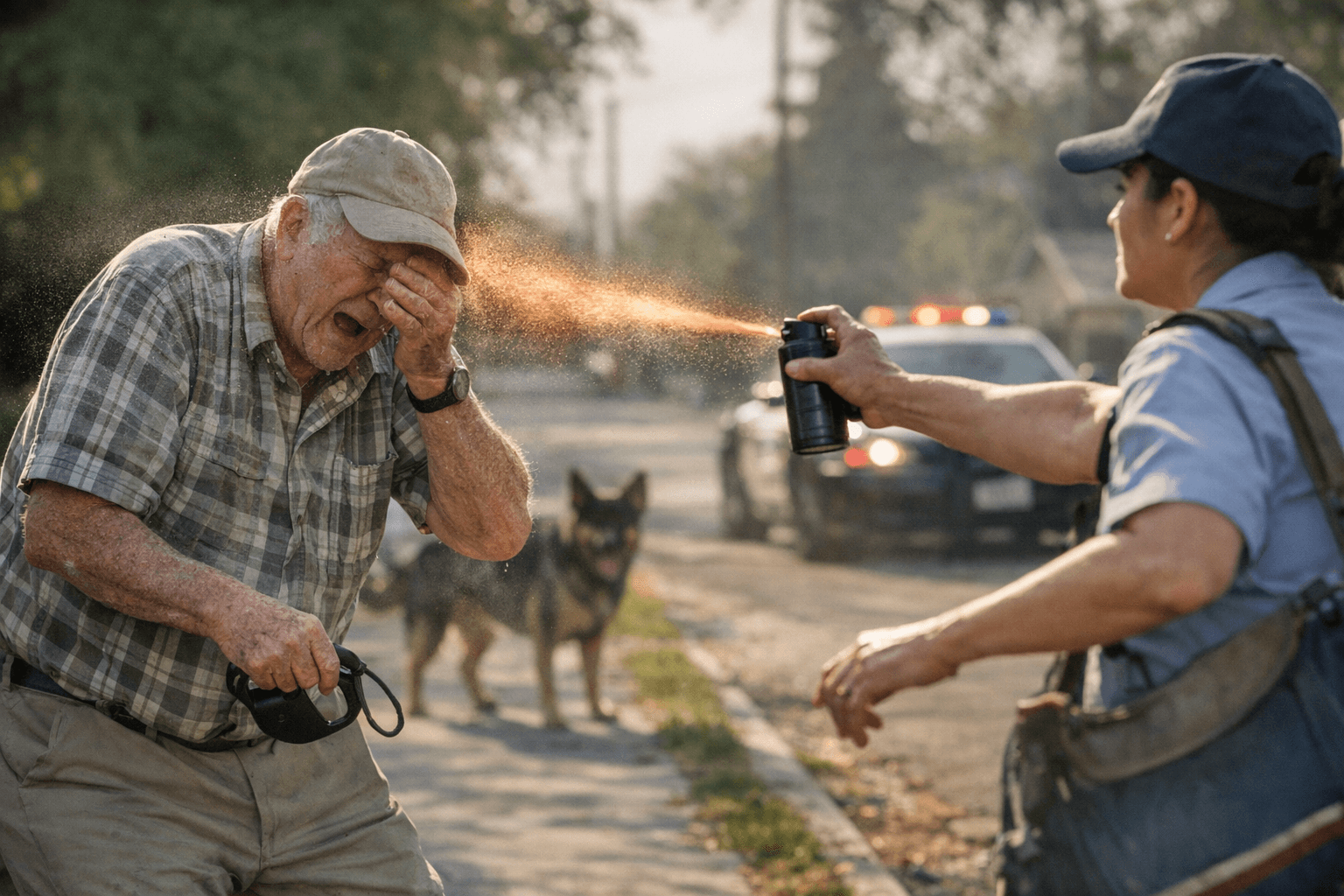 Fresno USPS Carrier Sprays Elderly Man With Pepper Spray After Dog Warning
