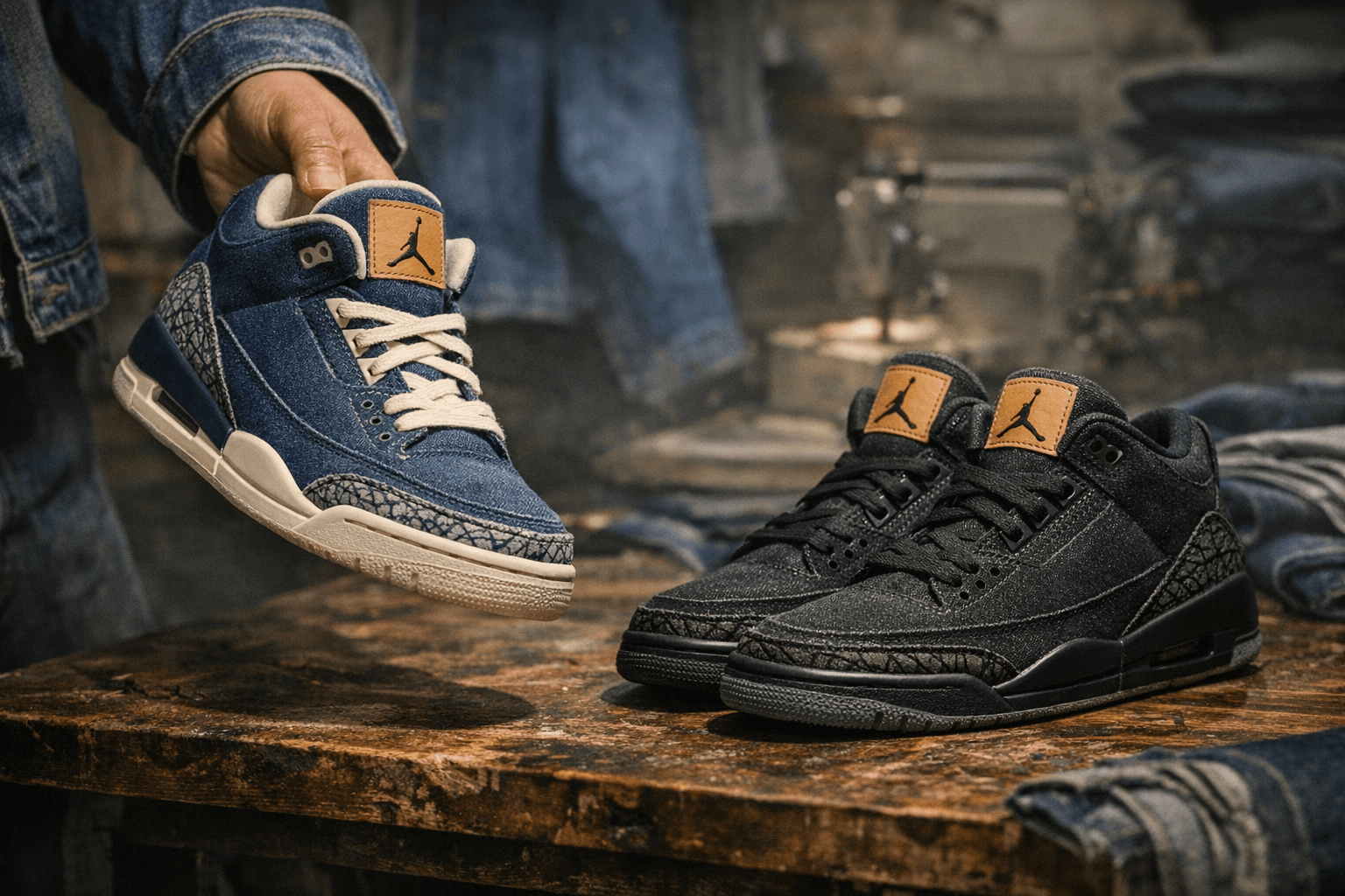 Levi’s and Jordan Brand Reveal Denim Air Jordan 3 Pack Feb. 21