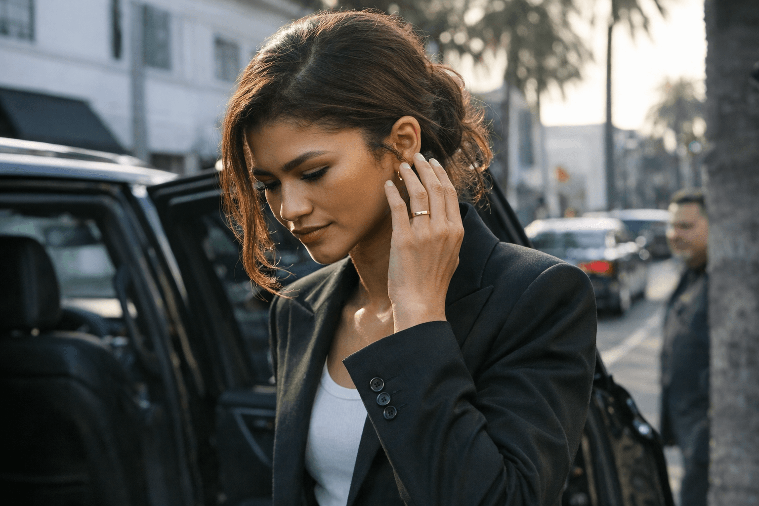 Zendaya Seen Wearing Plain Gold Band, Sparking Marriage Rumors