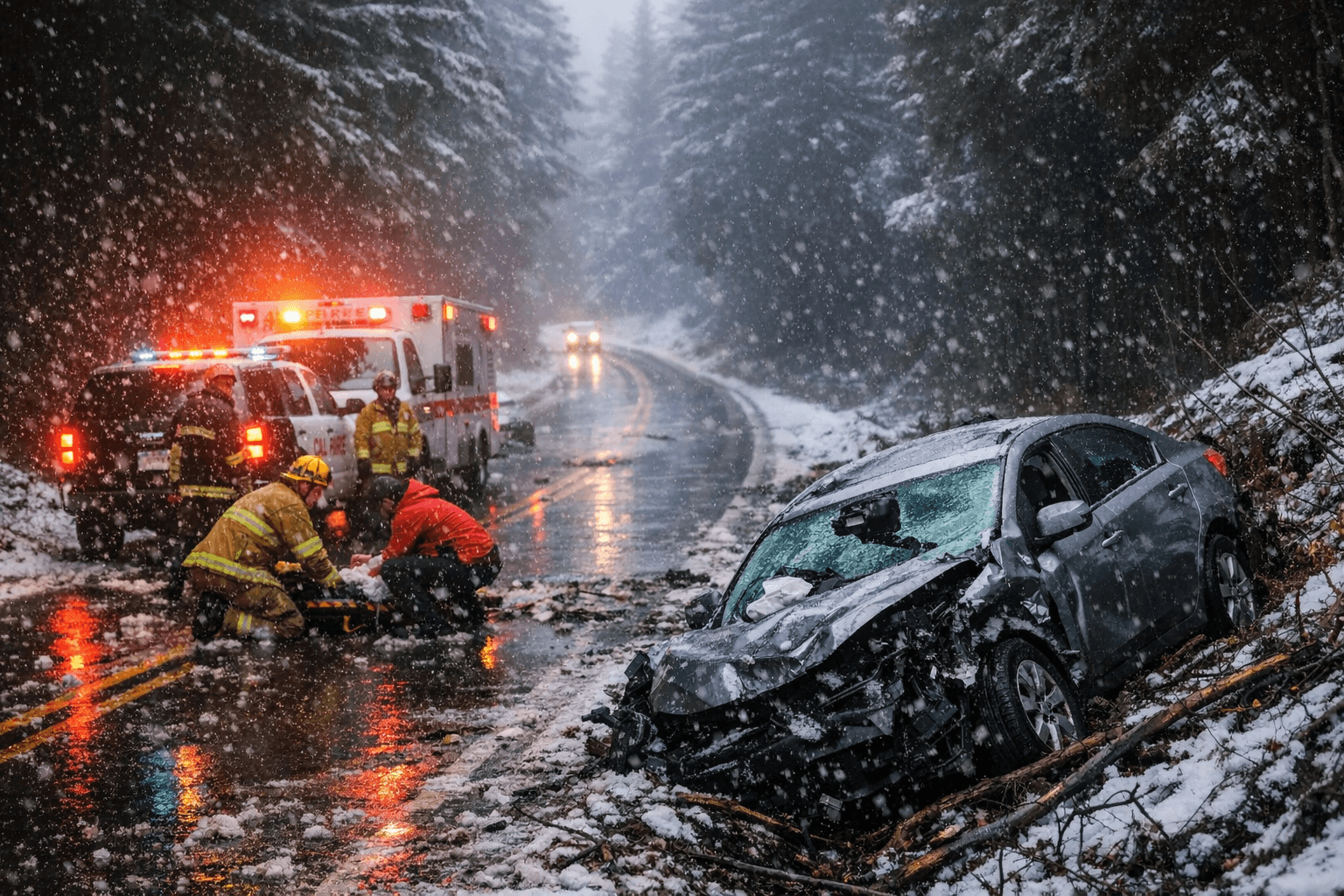 Cal Fire Urges Caution After Dozens of Crashes in Humboldt, Del Norte