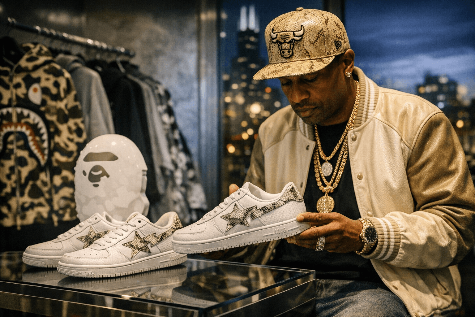 Don C and BAPE Launch Snakeskin STA Capsule for All‑Star Weekend