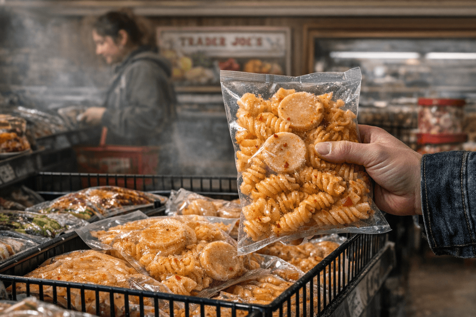 Trader Joe’s Launches Spicy Alfredo Fusilloni Frozen Pasta with Gochujang Heat