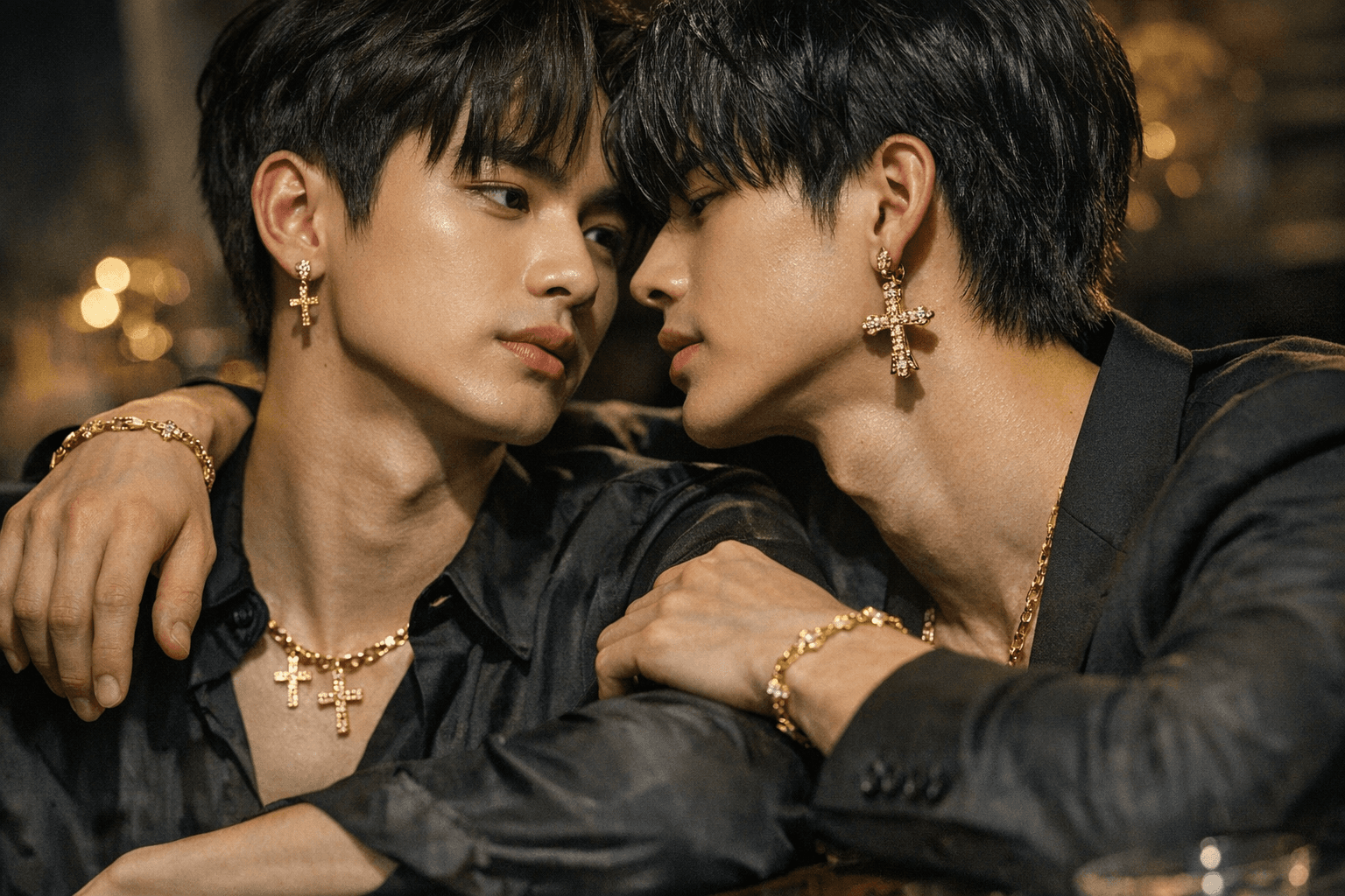 Nunew Chawarin and Love Wear Dolce&Gabbana 18k Sicily Bracelet, Earrings