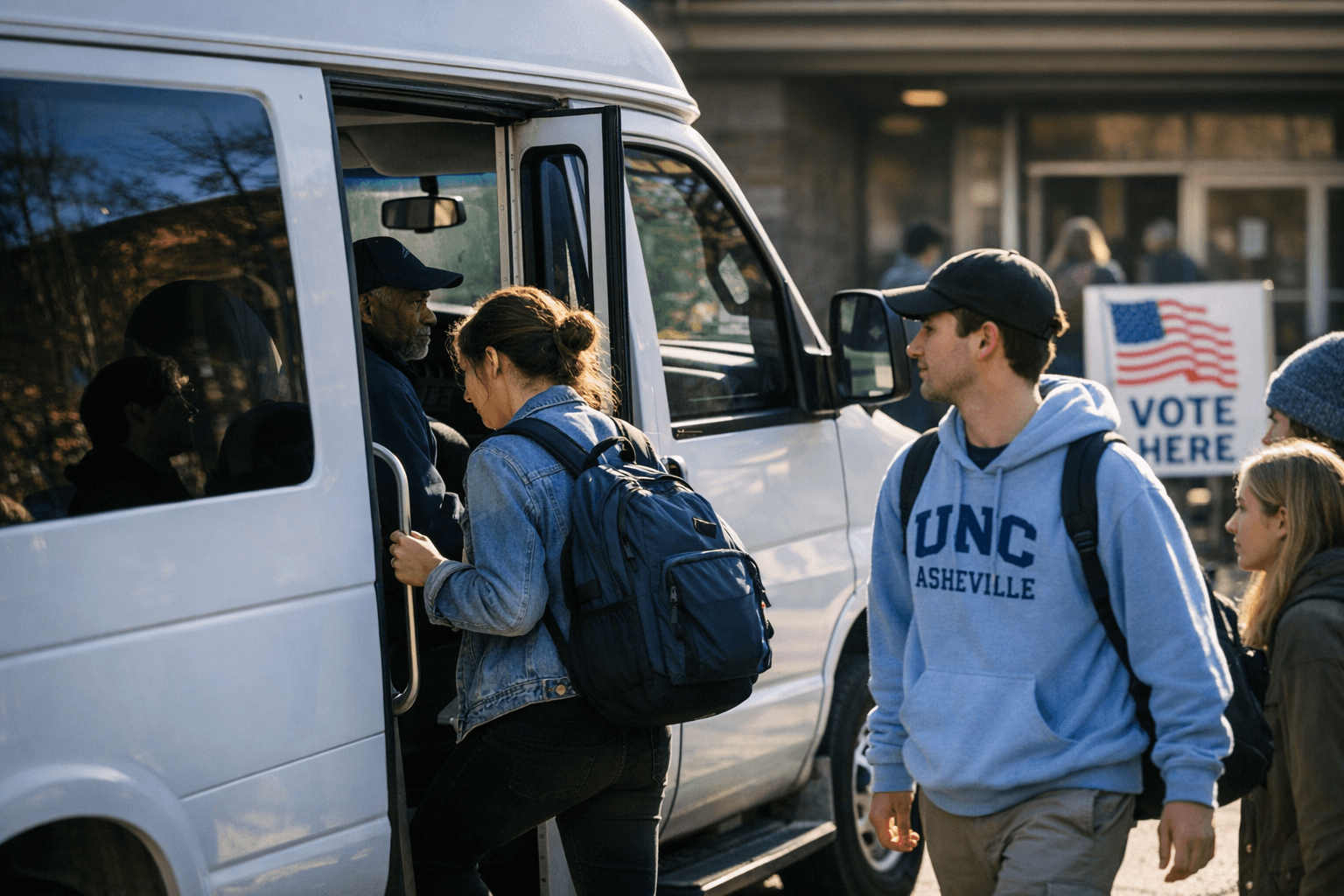 UNC Asheville Offers Free Shuttles to Polls During March Primary