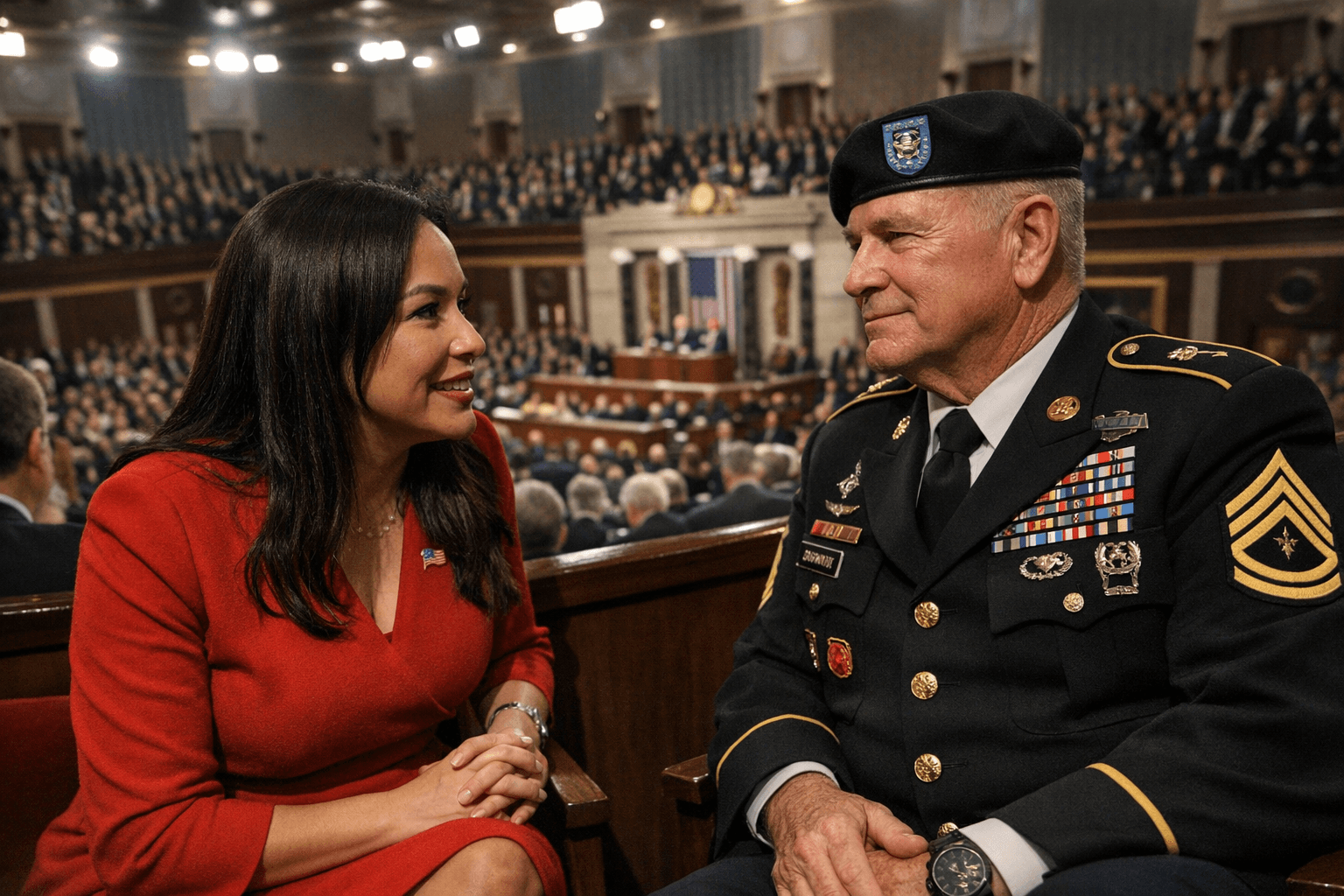 Rep. Monica De La Cruz Hosts Alice Veteran John Herring at SOTU