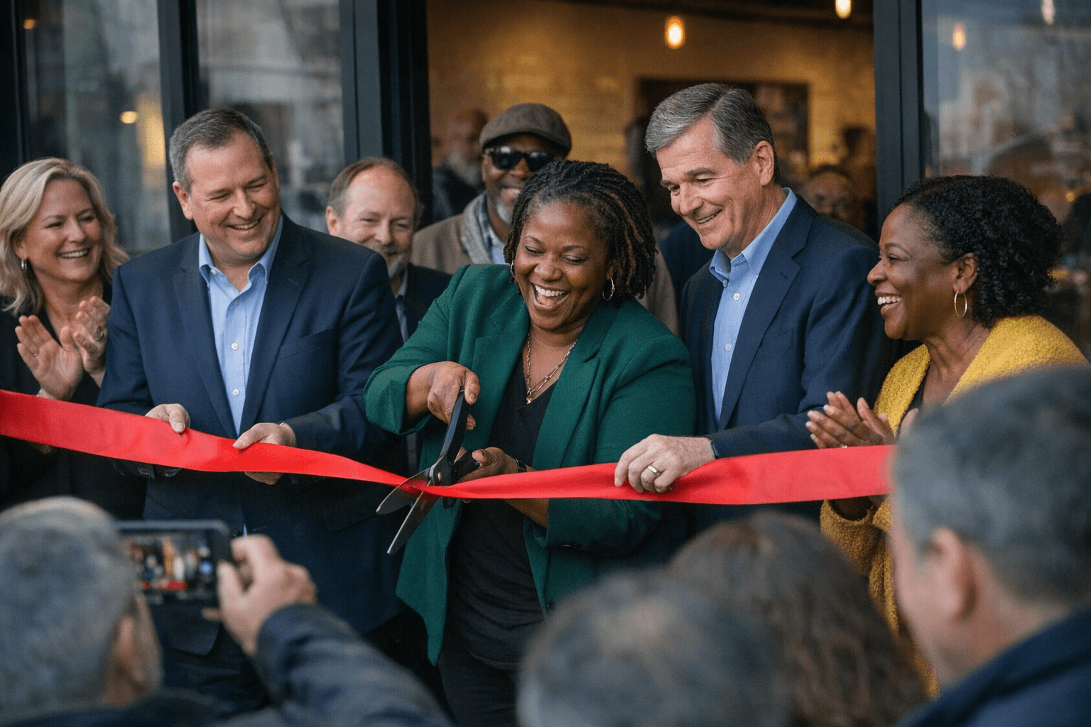 Promise Resource Network Cuts Ribbon on Recovery Hub & Café in Raleigh