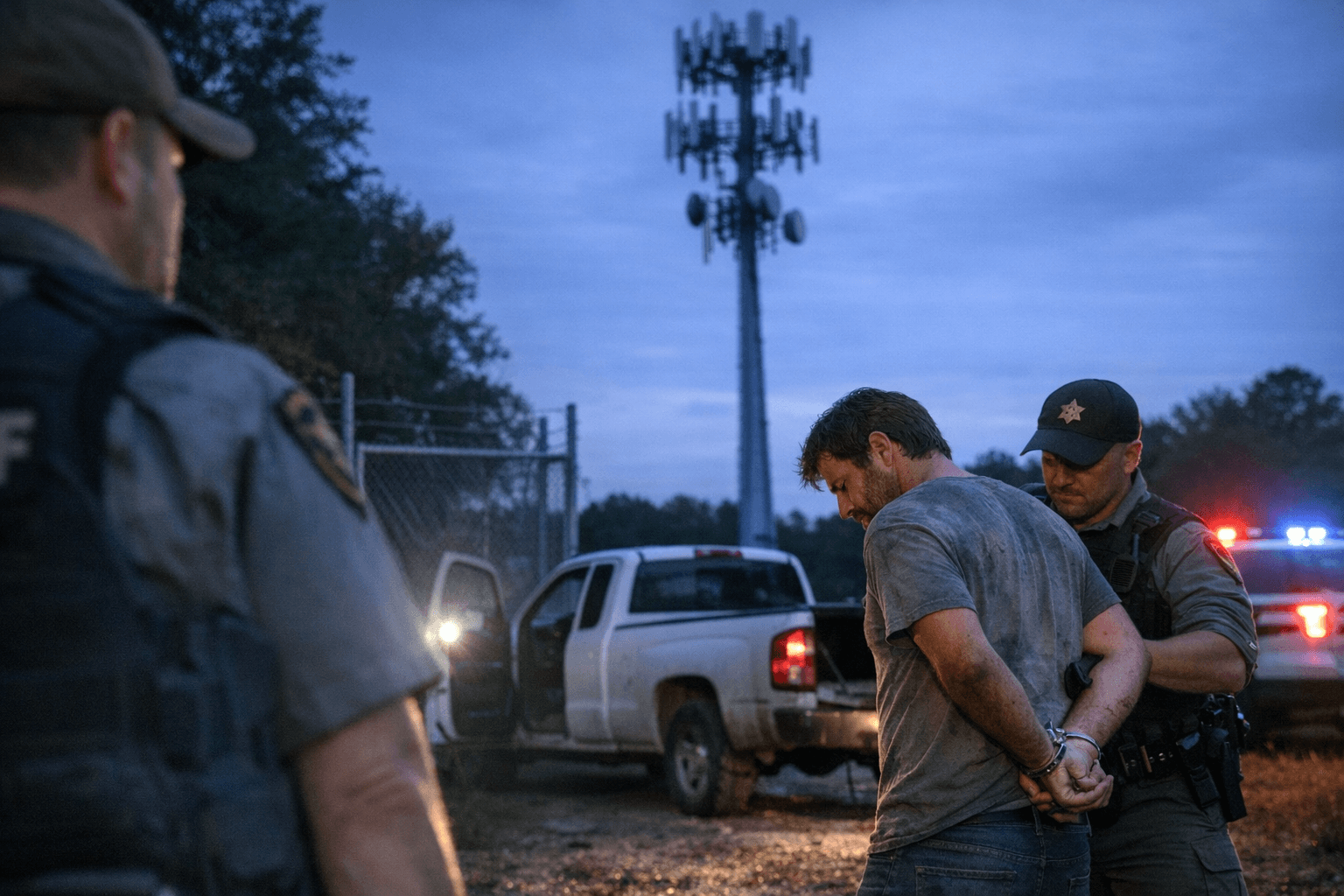 Burlington Man Arrested at N.C. 62 Cell-Tower, Charged with Felony