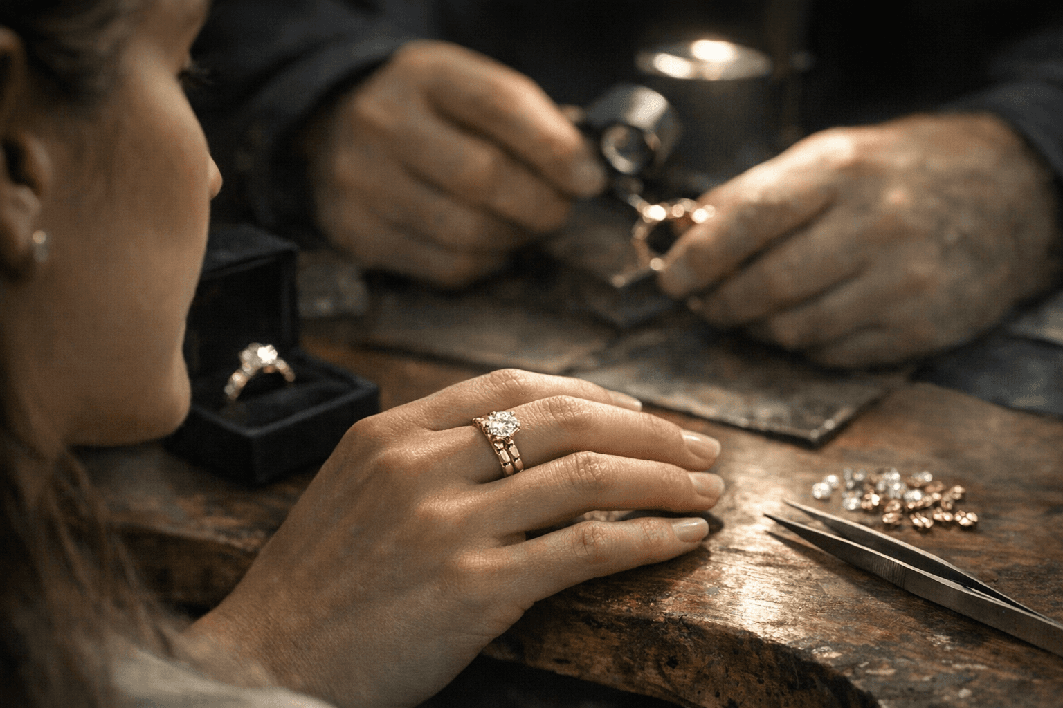 ANTOANETTA Adds Kinetic Moving‑Link Articulated Bands to 14K Gold Engagement Rings